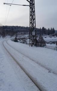 Rails in Snow